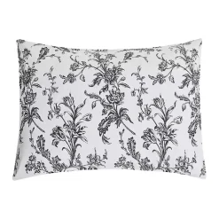 Kirklands Home Bleighton Black Floral 3-pc. Full/Queen Quilt Set