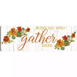 Discount Kirklands Home Bless All Who Gather Here Fall Canvas Art Print
