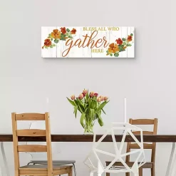 Discount Kirklands Home Bless All Who Gather Here Fall Canvas Art Print