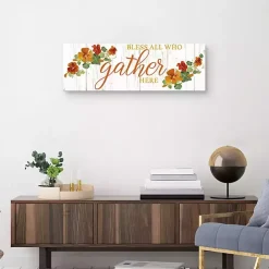 Discount Kirklands Home Bless All Who Gather Here Fall Canvas Art Print