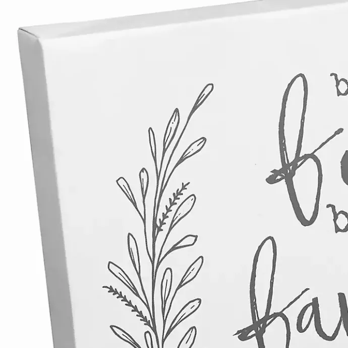 Best Kirklands Home Bless This Food White and Gray Canvas Art Print