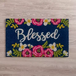 Hot Kirklands Home Blessed Floral Doormat