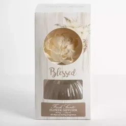 Kirklands Home Blessed Flower Petal Diffuser Set