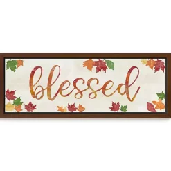 Best Kirklands Home Blessed Leaves Framed Canvas Art Print