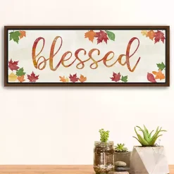 Best Kirklands Home Blessed Leaves Framed Canvas Art Print
