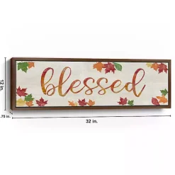 Best Kirklands Home Blessed Leaves Framed Canvas Art Print