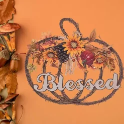 Sale Kirklands Home Blessed Twig Pumpkin Shaped Wreath