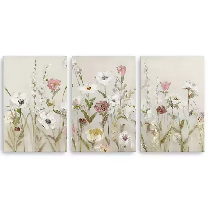 New Kirklands Home Blooming Around Canvas Art Prints, Set of 3 Multi