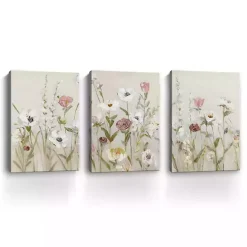 New Kirklands Home Blooming Around Canvas Art Prints, Set of 3 Multi