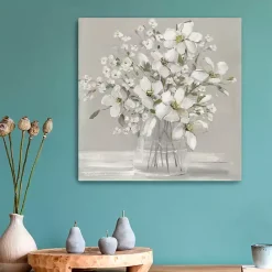 Online Kirklands Home Blooming Magnolias Canvas Art Print, 20x20 in. Gray