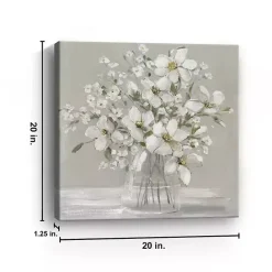 Online Kirklands Home Blooming Magnolias Canvas Art Print, 20x20 in. Gray