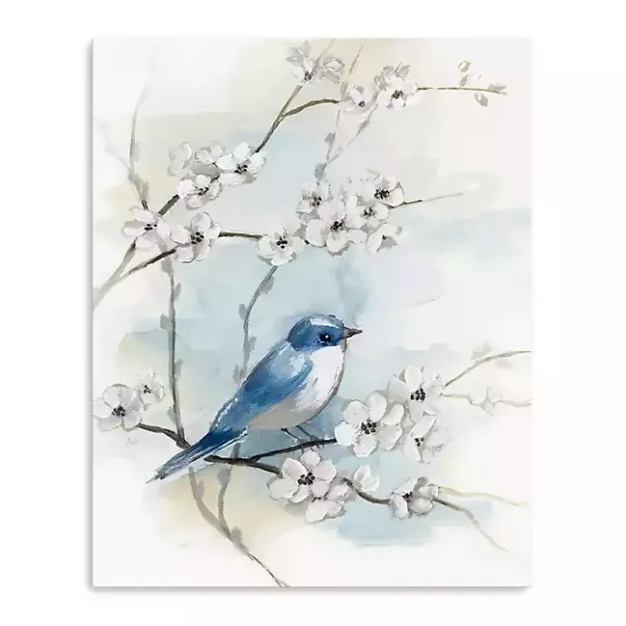 Kirklands Home Blossoms & Bluebird I Canvas Art Print, 16x20 in.