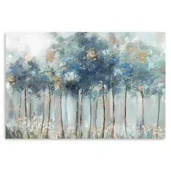 Sale Kirklands Home Blue & Gold Forest Canvas Art Print