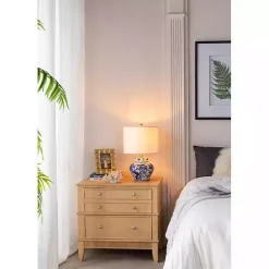 Sale Kirklands Home Blue & Floral Ceramic Table Lamp White