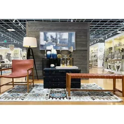 Clearance Kirklands Home Blue Abstract Framed Canvas Art Print