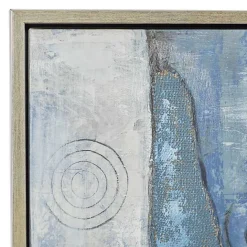 Clearance Kirklands Home Blue Abstract Framed Canvas Art Print