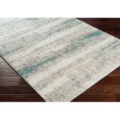 Sale Kirklands Home Blue Abstract Soft Lines Area Rug, 5x8