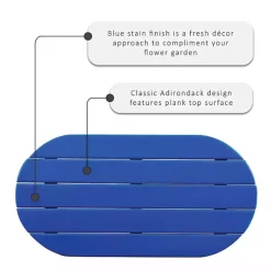 Sale Kirklands Home Acacia Wood Outdoor Adirondack Table Blue