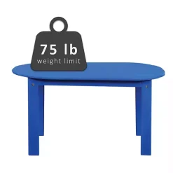 Sale Kirklands Home Acacia Wood Outdoor Adirondack Table Blue