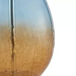 Clearance Kirklands Home Blue and Amber Glass Table Lamps, Set of 2 White