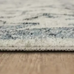 Best Kirklands Home Blue and Cream Granary Area Rug, 6x9