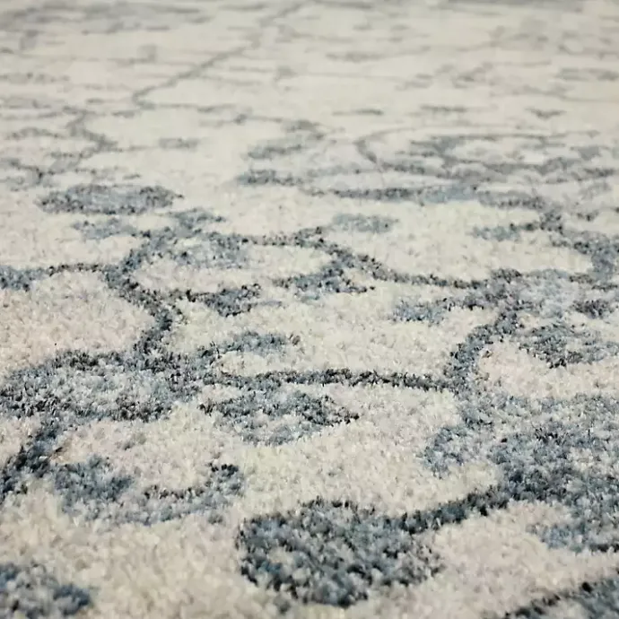 Best Kirklands Home Blue and Cream Granary Area Rug, 6x9