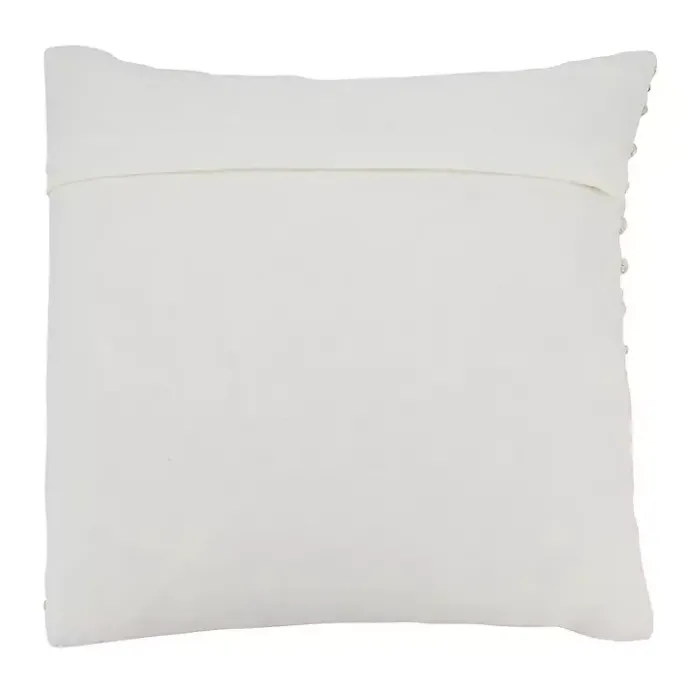 Outlet Kirklands Home and Cream Striped Diamond Pillow Cover Blue