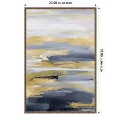 New Kirklands Home Blue and Gold Intuition II Canvas Art Print