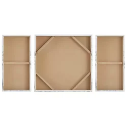 Best Kirklands Home Blue and Gold Trees Canvas Art Prints, Set of 3