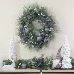 Clearance Kirklands Home Blue and Gray Bow Wreath