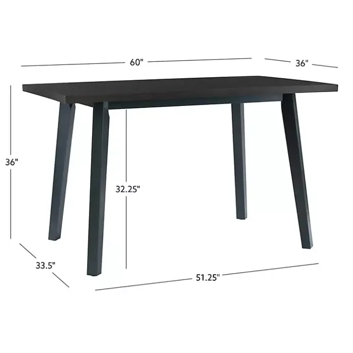Online Kirklands Home Blue and Gray Wood Aliza Counter Height Table
