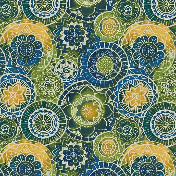 Clearance Kirklands Home Blue and Green Lagoon Outdoor Chaise Cushion