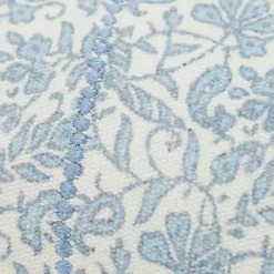 Sale Kirklands Home Blue and Ivory Floral Print Lumbar Pillow