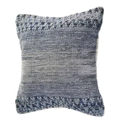 Clearance Kirklands Home and Ivory Textured Wavy Accent Pillow Blue