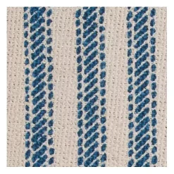 Discount Kirklands Home and Natural Ticking Stripe Pillow Blue
