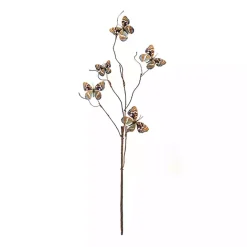 Best Kirklands Home Blue and Orange Butterfly Twig Sprays, Set of 6