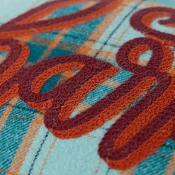 Sale Kirklands Home Blue and Orange Plaid Harvest Lumbar Pillow