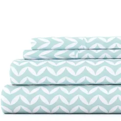 Online Kirklands Home Blue and White Chevron 3-pc. Twin Sheet Set
