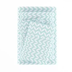 Online Kirklands Home Blue and White Chevron 3-pc. Twin Sheet Set