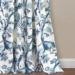 Best Kirklands Home Blue and White Dolores Curtain Panel Set, 95 in.