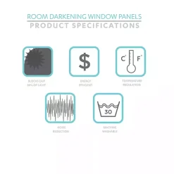 Best Kirklands Home Blue and White Dolores Curtain Panel Set, 95 in.