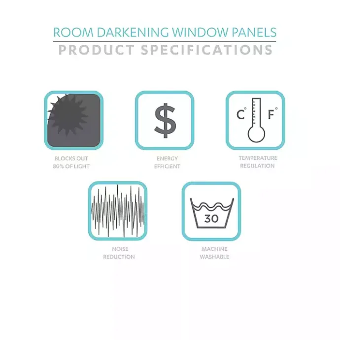 Best Kirklands Home Blue and White Dolores Curtain Panel Set, 95 in.