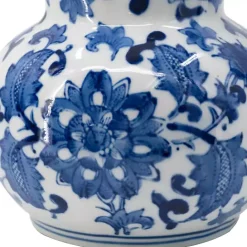 Clearance Kirklands Home Blue and White Floral Ceramic Pitcher
