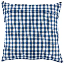 Discount Kirklands Home and White Gingham Pillow Covers, Set of 4 Blue