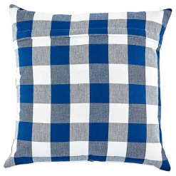 Discount Kirklands Home and White Gingham Pillow Covers, Set of 4 Blue