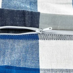 Discount Kirklands Home and White Gingham Pillow Covers, Set of 4 Blue