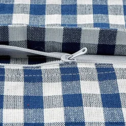 Discount Kirklands Home and White Gingham Pillow Covers, Set of 4 Blue