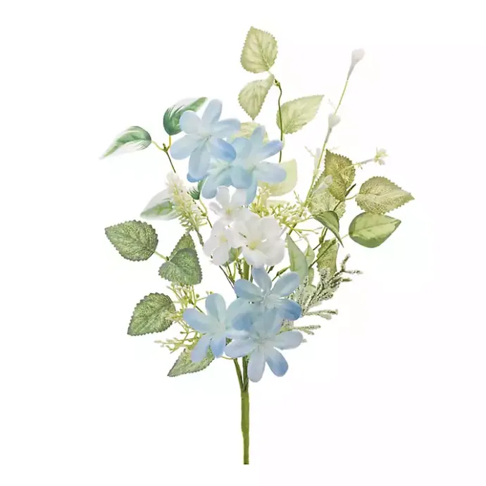 Clearance Kirklands Home Blue and White Mixed Blossom Sprays, Set of 6