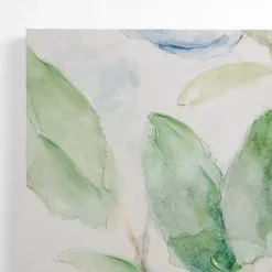 New Kirklands Home Blue and White Peony Blooms Canvas Art Print