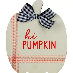 Best Kirklands Home Blue and White Pumpkin Tabletop Signs, Set of 2